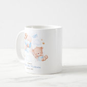 Gastencadeau met Waterverf Teddy voor Boy Baptism Koffiemok (Voorkant links)
