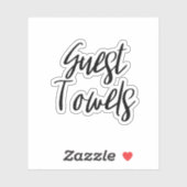 Gastenhanddoeken Opslag Sticker (Vel)