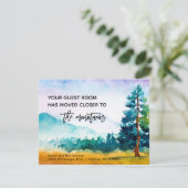 Gastenkamer dichter bij bergen Nieuw adres Aankondiging (Staand voorkant)