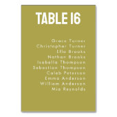 Gastenlijst & foto Minimalist Bold Wedding Kaart (Achterkant)