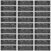 Gastennamen Adres 27 Gepersonaliseerd Verzendlabel Sticker (Voorkant)