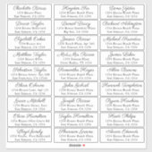Gastennamen Adres 27 Gepersonaliseerd Verzendlabel Sticker (Vel)