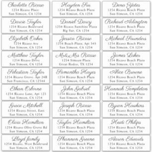 Gastennamen Adres 27 Gepersonaliseerd Verzendlabel Sticker