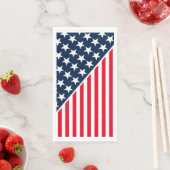 Gastenpapier handdoek-patriottische sterren & stre servet (Insitu)