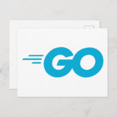 GasterLogo (Go Programming Language) Briefkaart (Voorkant / Achterkant)