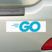 GasterLogo (Go Programming Language) Bumpersticker (Op auto)