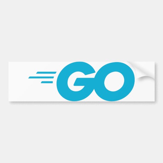 GasterLogo (Go Programming Language) Bumpersticker (Voorkant)