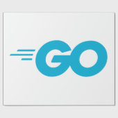 GasterLogo (Go Programming Language) Cadeaupapier (Vlak)