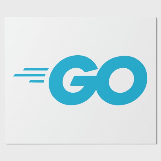 GasterLogo (Go Programming Language) Cadeaupapier (Vlak)