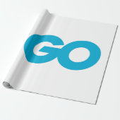 GasterLogo (Go Programming Language) Cadeaupapier (Uitgerold)