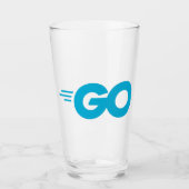 GasterLogo (Go Programming Language) Glas (Voorkant)