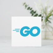 GasterLogo (Go Programming Language) Kaart (Staand voorkant)