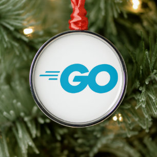 GasterLogo (Go Programming Language) Metalen Ornament