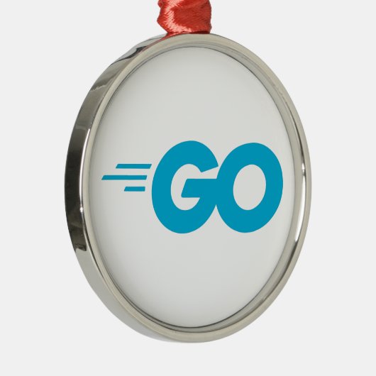 GasterLogo (Go Programming Language) Metalen Ornament (Rechts)