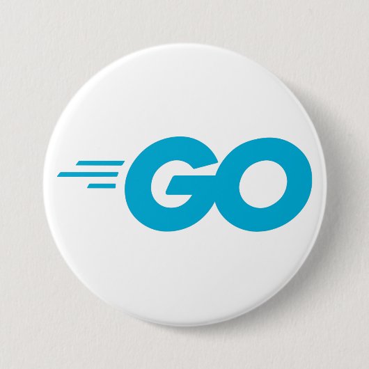 GasterLogo (Go Programming Language) Ronde Button 7,6 Cm (Voorkant)