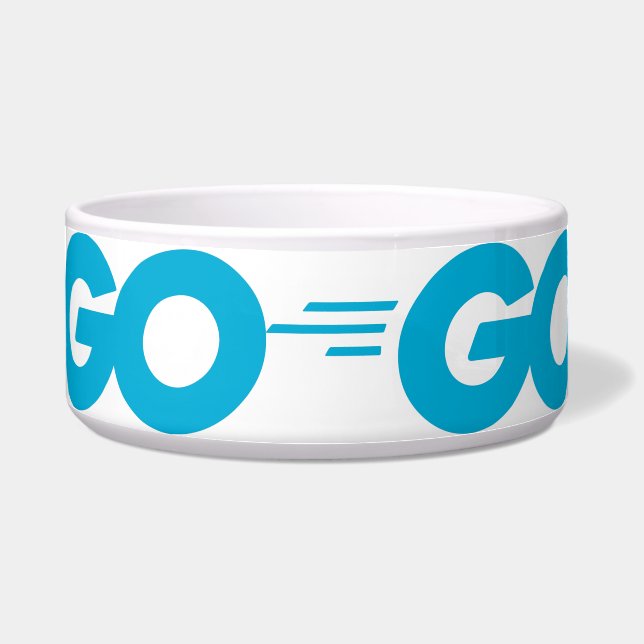 GasterLogo (Go Programming Language) Voerbakje (Voorkant)