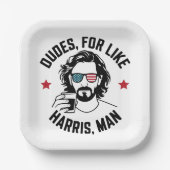 Gastgenoten voor als Harris Man White Dudes voor H Papieren Bordje (Voorkant)