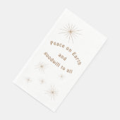 Gasthanddoek met de minimalistische Gold Text Servet (Hoek)