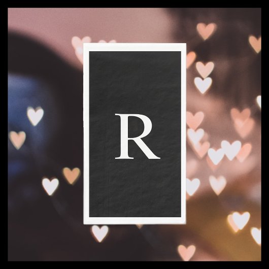 Gasthanddoek voor zwart-wit servet