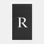 Gasthanddoek voor zwart-wit servet (Voorkant)