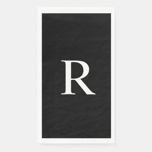 Gasthanddoek voor zwart-wit servet (Voorkant)