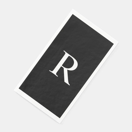 Gasthanddoek voor zwart-wit servet (Hoek)