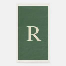 Gasthanddoeken voor groenpapier en crèmepapier servet