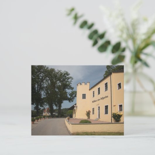 GASTHAUS ZUM HOFGARTEN UNTER SCHLOSS IN HAAG BRIEFKAART (Staand voorkant)