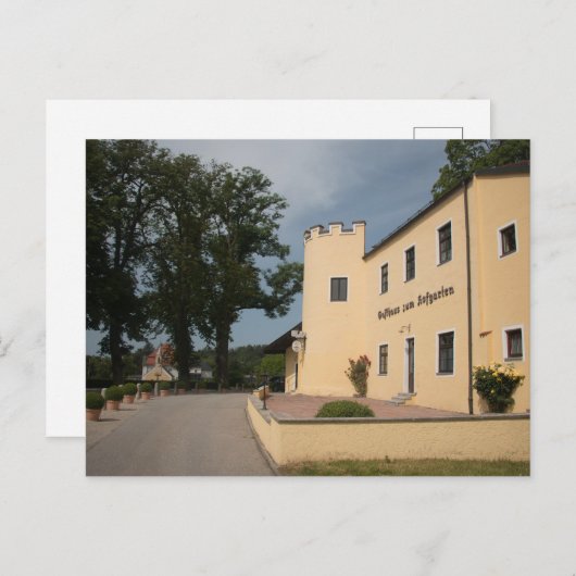 GASTHAUS ZUM HOFGARTEN UNTER SCHLOSS IN HAAG BRIEFKAART (Voorkant / Achterkant)