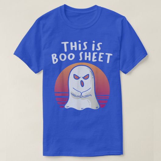  gastheer Dit is Boo Sheet Costume Halloween T-shirt (Design voorkant)