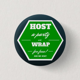 Gastheer een partij en een omslag gratis! ronde button 3,2 cm