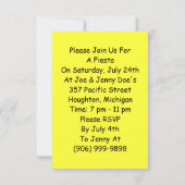 Gastheer Mexican Fiesta-uitnodigingen van de met d Kaart (Achterkant)