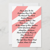 Gastheer rond de Klok Bridal showwer nodigt uit Kaart (Achterkant)