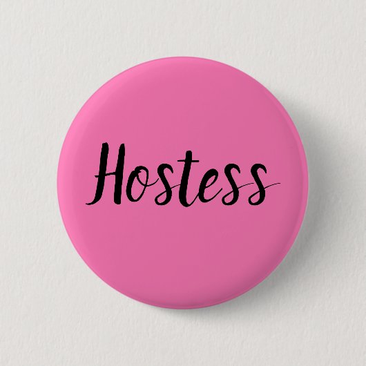Gastheren Roze Bruiloft Trouwerij Cadeaus Bruiloft Ronde Button 5,7 Cm (Voorkant)