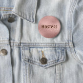 Gastheren Roze goud Bruidsdouche Cadeaus Bruiloft Ronde Button 5,7 Cm (In situ)