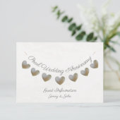 Gastinformatie 30e parelhuwelijksjubileum informatiekaartje (Staand voorkant)