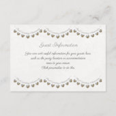 Gastinformatie 30e parelhuwelijksjubileum informatiekaartje (Achterkant)