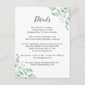 Gastinformatie Eucalyptus Greenery Informatiekaartje (Voorkant)