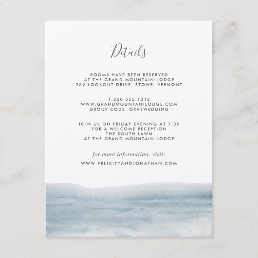 Gastinformatie Kaart laag water (Voorkant)