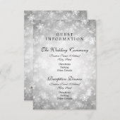 Gastinformatie Silver Winter Wonderland Informatiekaartje (Voorkant / Achterkant)