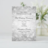 Gastinformatie Silver Winter Wonderland Informatiekaartje (Staand voorkant)