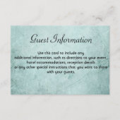 Gastinformatiekaart op  papier informatiekaartje (Voorkant)