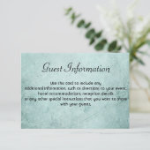 Gastinformatiekaart op  papier informatiekaartje (Staand voorkant)