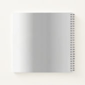 Gastjaars zilvernaam eenvoudig notitieboek (Achterkant)