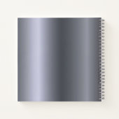 Gastjaars zilvernaam eenvoudig notitieboek (Achterkant)