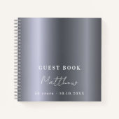 Gastjaars zilvernaam eenvoudig notitieboek (Voorkant)