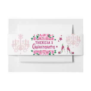 Gastjes voor de tuin - Lámpara rosa zapato Uitnodigingen Wikkel