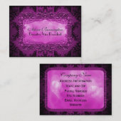 Gastlinplume Elegant Gothic Visitekaartje (Voorkant / Achterkant)