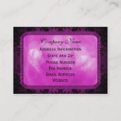 Gastlinplume Elegant Gothic Visitekaartje (Achterkant)