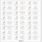 Gastmoderne Adresetiketten Sticker